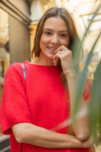 Load image into Gallery viewer, 6004 kid mohair and wool sweater: Red