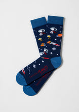 Load image into Gallery viewer, BeSnoopy Cosmos - 100% Organic Cotton Socks: Blue / Intl / 36/40