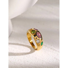 Load image into Gallery viewer, Valeria RING: Multi / Gold / Size 18