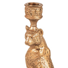 Load image into Gallery viewer, HV Leopard Candleholder - Gold- 10x10x26 cm