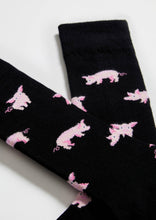 Load image into Gallery viewer, BePig Black - 100% Organic Cotton Socks: Black / Intl / 36/40