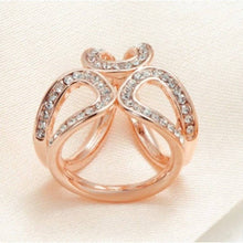 Load image into Gallery viewer, Diamond ring: Gold / Brass / Unique
