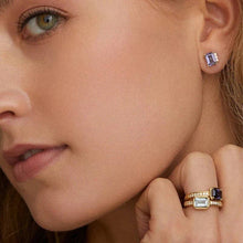 Load image into Gallery viewer, Devon EARRINGS: Blue / Gold