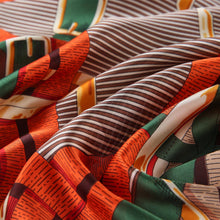 Load image into Gallery viewer, Zoé Interbelts Large Silk Square: Orange / 100% silk / 90 x 90 cm