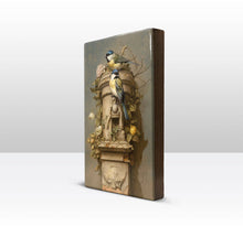 Load image into Gallery viewer, Laqueprint - two great girls on ornament - Hand lacquered - 19.5 x 30 cm - LP374