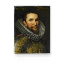 Load image into Gallery viewer, Laqueprint - Portrait of Ambrogio Spinola - Miechiel Jansz. van Mierevelt - 19.5 x 26 cm - LP026