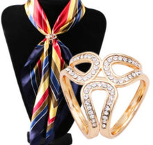Load image into Gallery viewer, Diamond ring: Gold / Brass / Unique