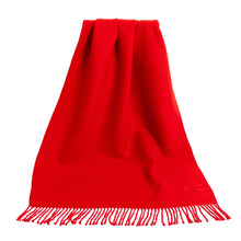 Load image into Gallery viewer, Recto-Verso red cashmere scarf: Red / 100% cashmere / 180x35cm