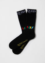 Load image into Gallery viewer, BeQueen Band - 100% Organic Cotton Socks: Black / Intl / 41/46