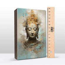 Load image into Gallery viewer, Buddha with golden crown - Mini Laque print - 9.6 x 14.7 cm - LPS519