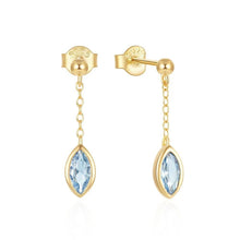 Load image into Gallery viewer, Ambition EARRINGS: Blue / Gold