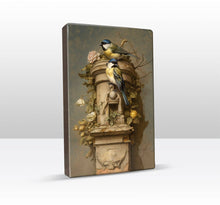 Load image into Gallery viewer, Laqueprint - two great girls on ornament - Hand lacquered - 19.5 x 30 cm - LP374