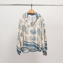 Load image into Gallery viewer, Jungle print tunic KD7365VS-2: Noir