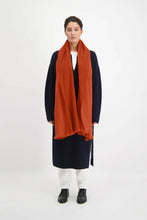 Load image into Gallery viewer, Scarf/Shawl Brick Red - Alpaca Wool