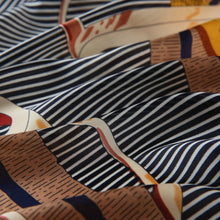 Load image into Gallery viewer, Zoé Interbelts Large Silk Square: Blue / 100% silk / 90 x 90 cm
