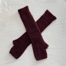 Load image into Gallery viewer, Baby alpaca long mittens 7393ML: Lilac