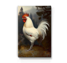 Load image into Gallery viewer, Laqueprint - White castle rooster - Hand lacquered - 19.5 x 30 cm - LP376