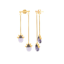 Load image into Gallery viewer, EARRINGS EARRINGS TEARS IOLITA: Labradorite