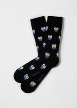 Load image into Gallery viewer, BeOwl Black - 100% Organic Cotton Socks: Black / Intl / 41/46