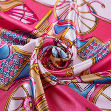 Load image into Gallery viewer, Pink Cléo Small Silk Square: Pink / 100% silk / 60 x 60 cm