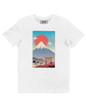 Load image into Gallery viewer, Mount Fuji Ikigai T-shirt - Japanese artistic t-shirt: Black / Organic, Plastic-free, Vegan / L