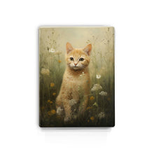 Load image into Gallery viewer, Young cat with flowers - Laqueprint - 19.5 x 26 cm - LP560