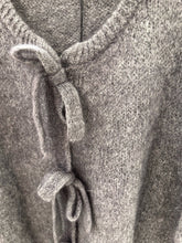 Load image into Gallery viewer, Mohair wool knit cardigan - Orice : Black / One size