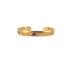 Load image into Gallery viewer, Escalava AMBER Bangle with Pink Tourmaline: CHALCEDONY
