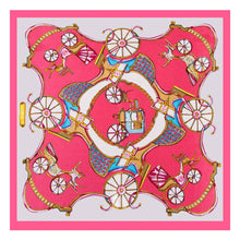 Load image into Gallery viewer, Pink Cléo Small Silk Square: Pink / 100% silk / 60 x 60 cm