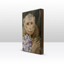 Load image into Gallery viewer, Laqueprint, Monkey with a Bouquet of Violets - Gabriel von Ma...: 19.5 x 30 cm / 100% PEFC certified wood.
The inks and varnishes used are Greenguard Certified
