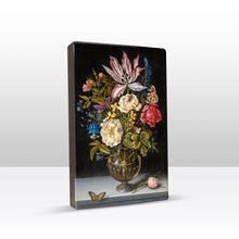 Load image into Gallery viewer, Laqueprint - Still life with flowers - Ambrosius Bosschaert the Elder - 19.5 x 30 cm - LP064