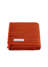 Load image into Gallery viewer, Scarf/Shawl Brick Red - Alpaca Wool
