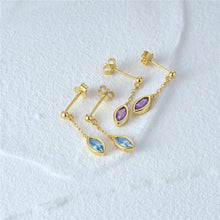 Load image into Gallery viewer, Ambition EARRINGS: Blue / Gold
