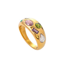 Load image into Gallery viewer, Valeria RING: Multi / Gold / Size 18