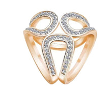 Load image into Gallery viewer, Diamond ring: Gold / Brass / Unique