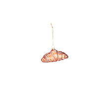 Load image into Gallery viewer, HV Croissant Xmas Hanger-Glass- Brown-9,5x5x4,5cm