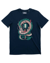 Load image into Gallery viewer, Haku Girl and Dragon T-shirt - Japanese graphic T-shirt: XS