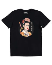 Load image into Gallery viewer, Frida Samourai T-shirt - Mashup Japan Paint T-Shirt: Black / XS
