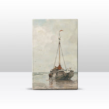 Load image into Gallery viewer, Laqueprint - Bombarge on Scheveningen beach - Jacob Maris - 19.5 x 30 cm - LP021