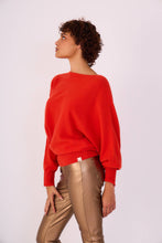 Load image into Gallery viewer, Cashmere boat-neck jumper - Orice: Navy / L/XL
