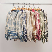 Load image into Gallery viewer, Jungle print tunic KD7365VS-2: Noir