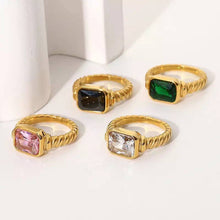 Load image into Gallery viewer, Vintage Vibes RING: Green / 18
