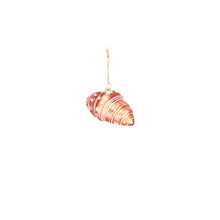 Load image into Gallery viewer, HV Croissant Xmas Hanger-Glass- Brown-9,5x5x4,5cm