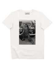 Load image into Gallery viewer, Jane Birkin Tee - Chic Celebrity Photo Tee: Off-white / XS