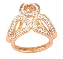 Load image into Gallery viewer, Diamond ring: Gold / Brass / Unique