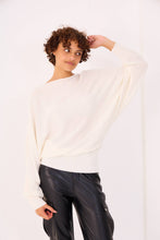 Load image into Gallery viewer, Cashmere boat-neck jumper - Orice: Navy / L/XL