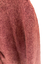Load image into Gallery viewer, Mohair wool knit cardigan - Orice : Black / One size
