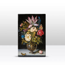 Load image into Gallery viewer, Laqueprint - Still life with flowers - Ambrosius Bosschaert the Elder - 19.5 x 30 cm - LP064