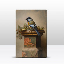 Load image into Gallery viewer, Laqueprint bird on rose column-hand-lacquered - 19.5 x 30 cm - LP392