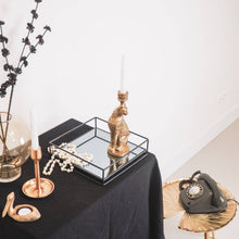 Load image into Gallery viewer, HV Leopard Candleholder - Gold- 10x10x26 cm